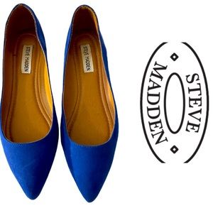 STEVE MADDEN blue flats